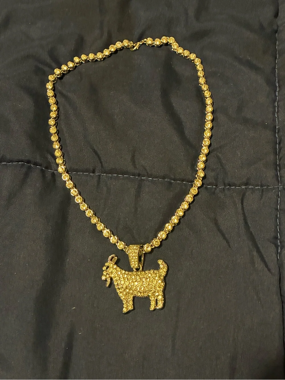 Gold Goat Pendant Necklace - Men's Jewelry